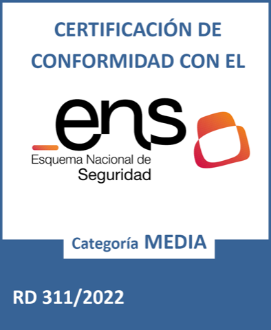 Distintivo de Certificación de Conformidad con el ENS, categoría MEDIA