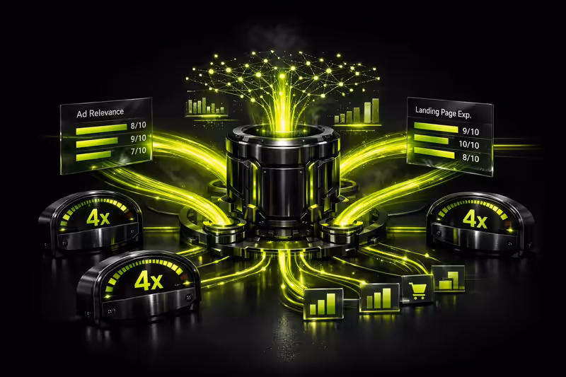 Google Ads ROAS +400%: Estructura y Pujas 2026