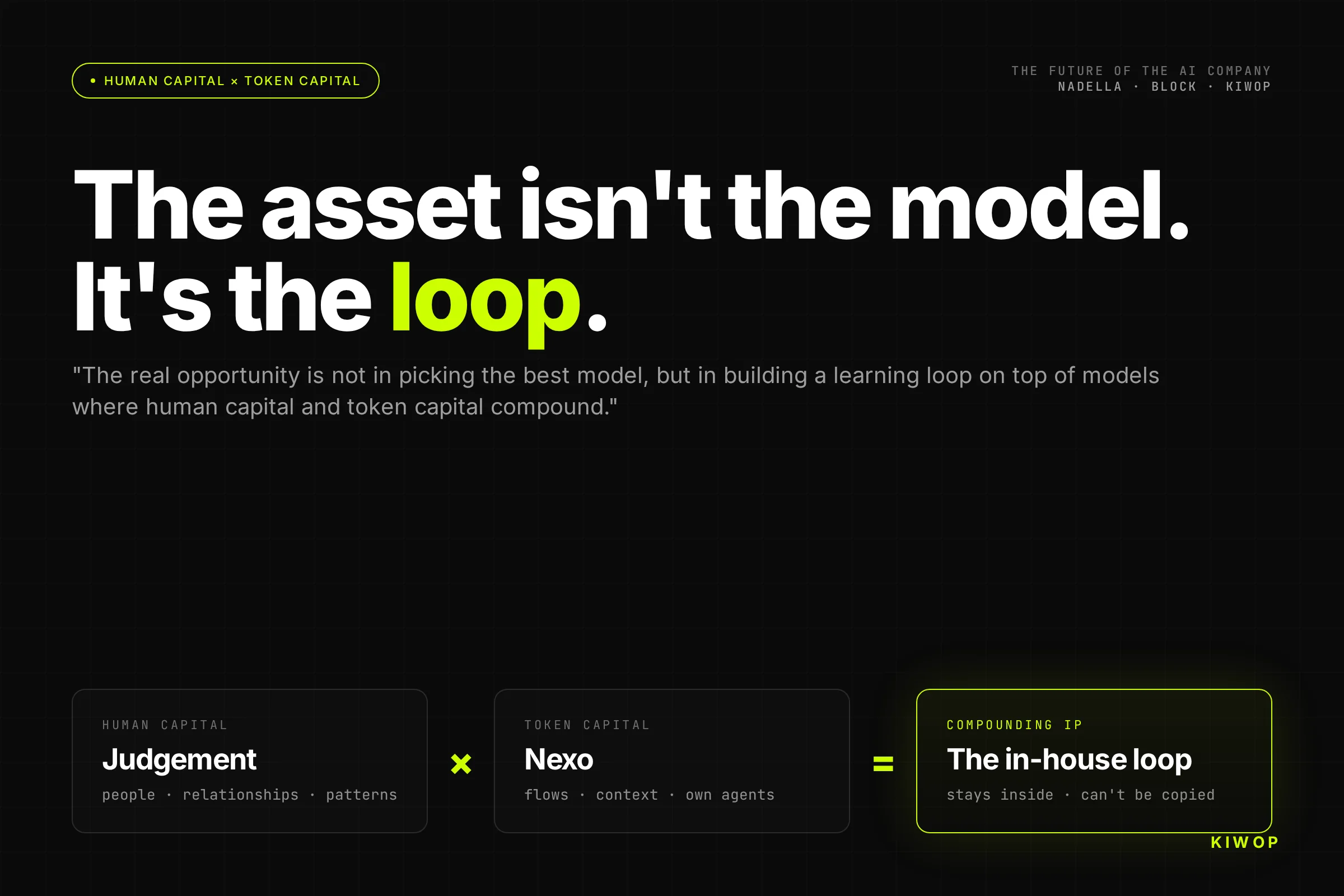 Human capital and token capital: why we built Nexo instead of just using AI