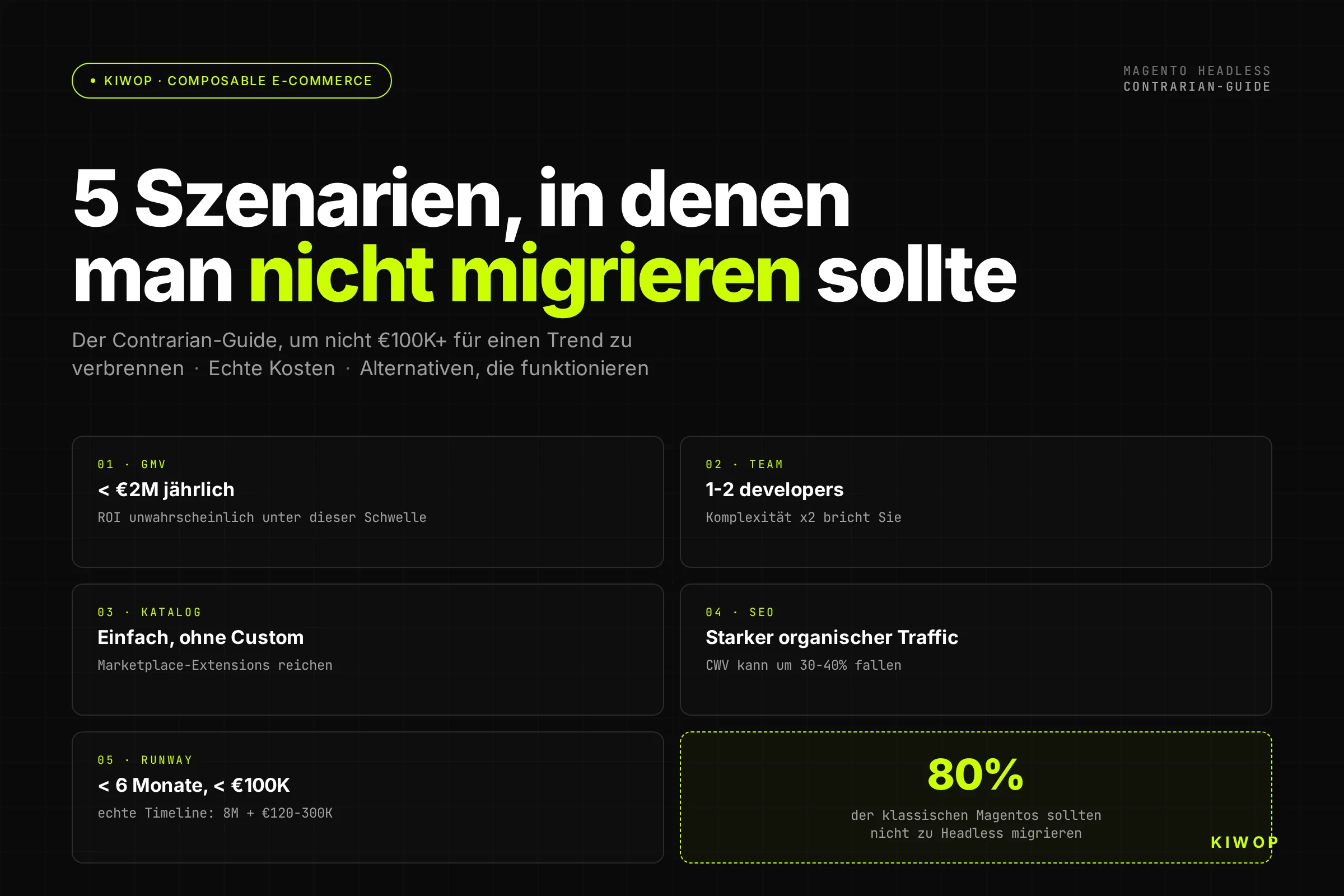 Magento Headless: 5 Szenarien, in denen Du NICHT migrieren solltest (und die echte Alternative)