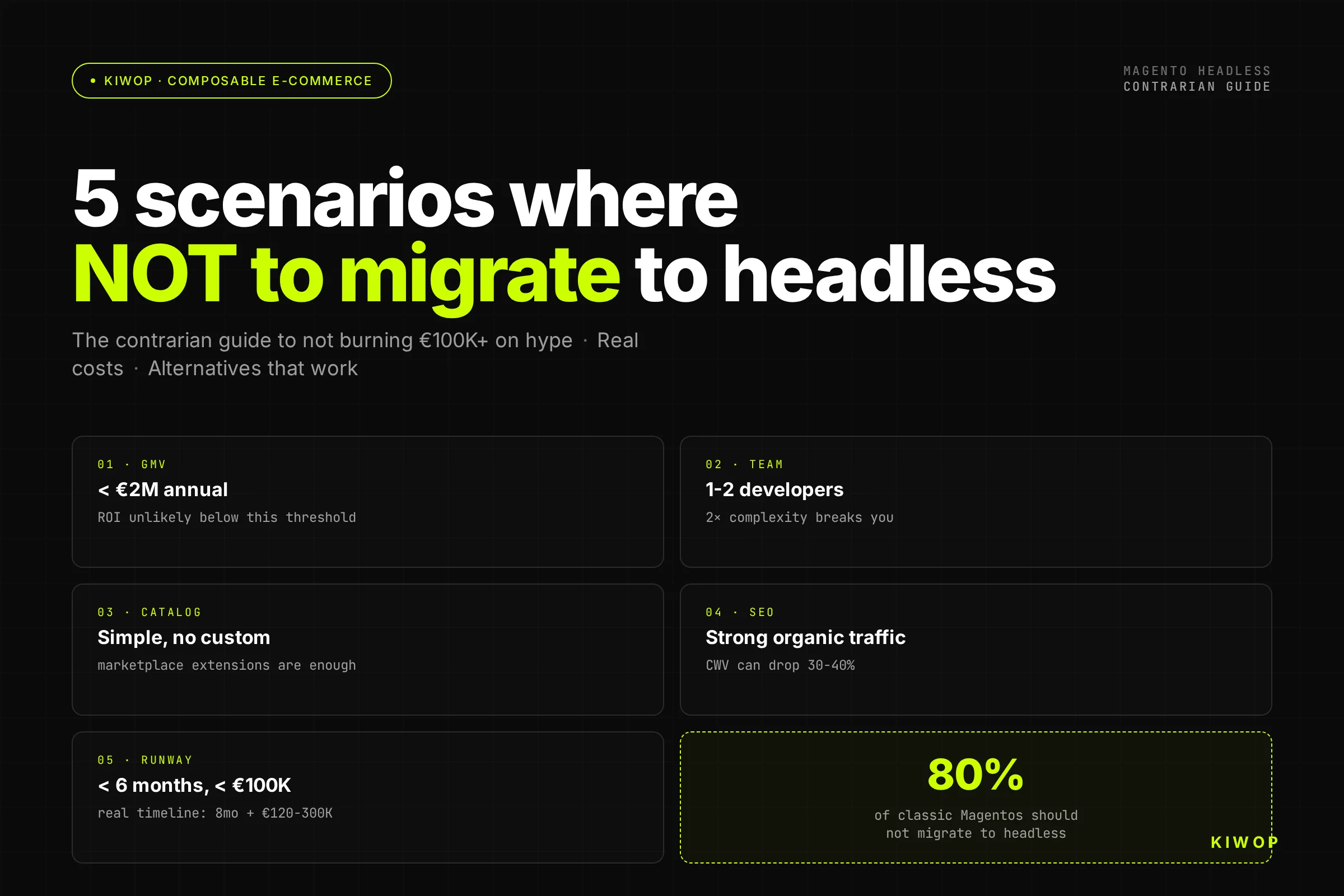 Magento Headless: 5 Scenarios Where You Should NOT Migrate (and the Real Alternative)